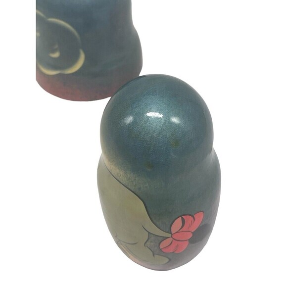 VTG WOODEN DISNEY WINNIE THE POOH TIGGER HAND PAINTED NESTING DOLLS 5 pc RARE - Picture 13 of 16